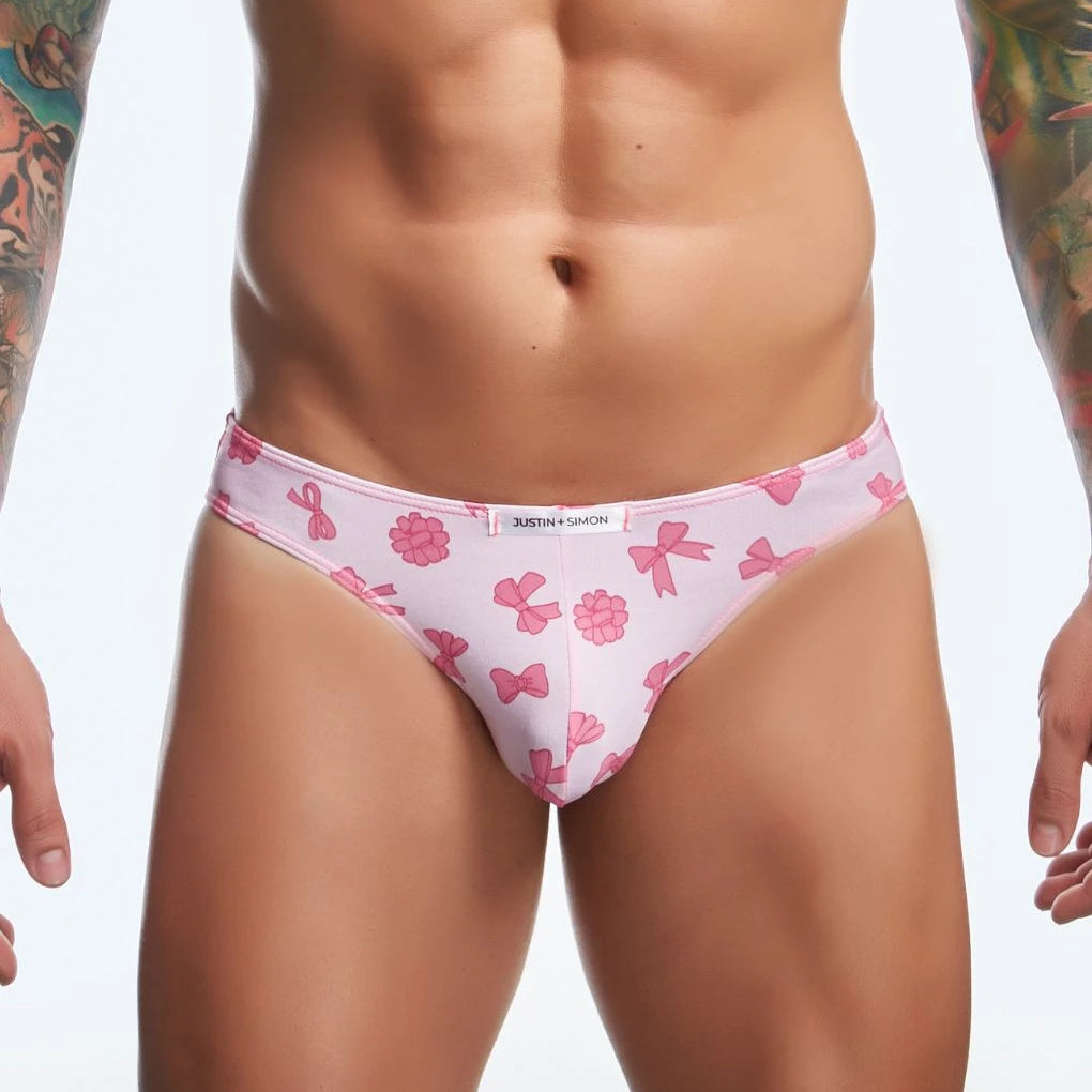 Mens Printed Bikini Briefs by J+S