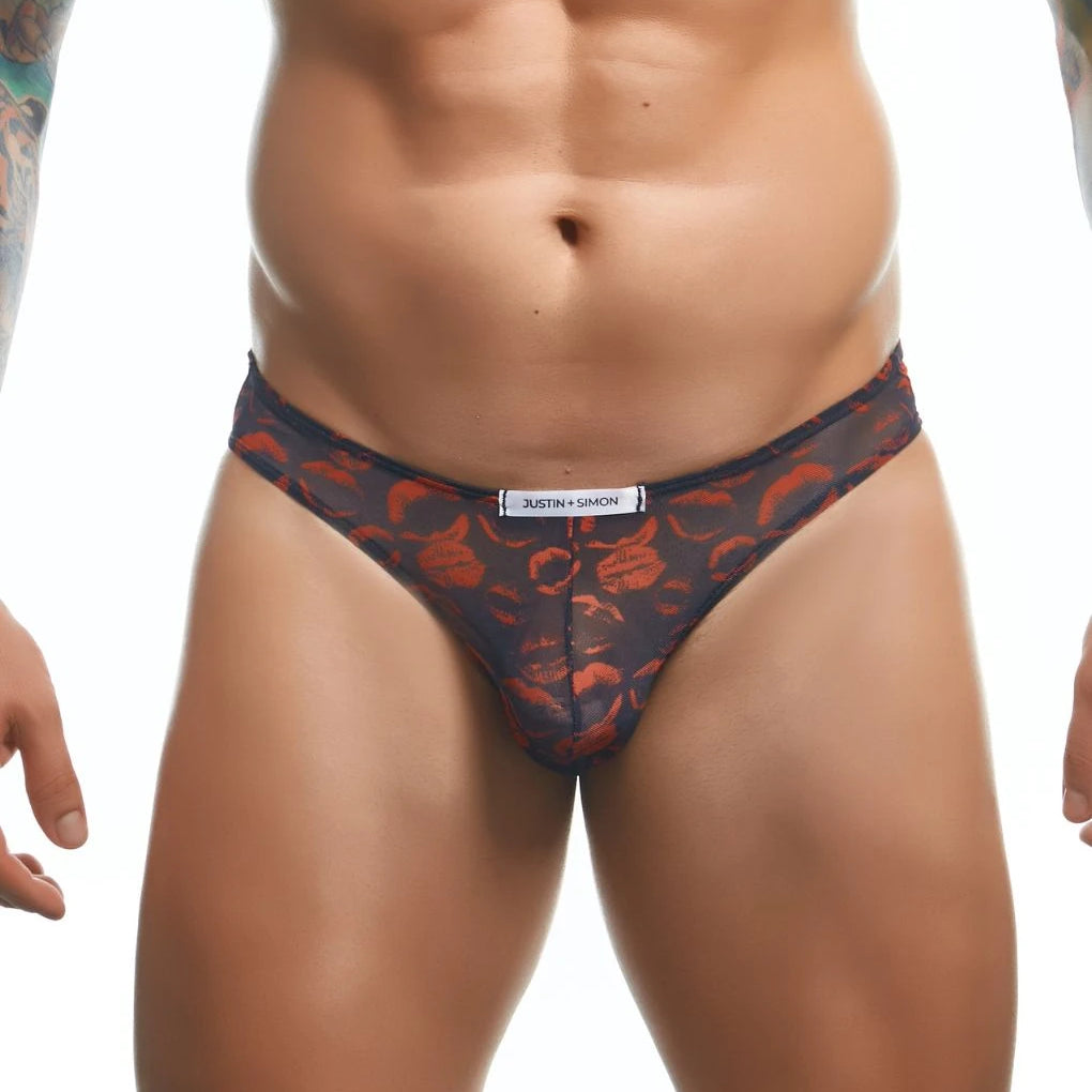 Mens Printed Bikini Briefs by J+S