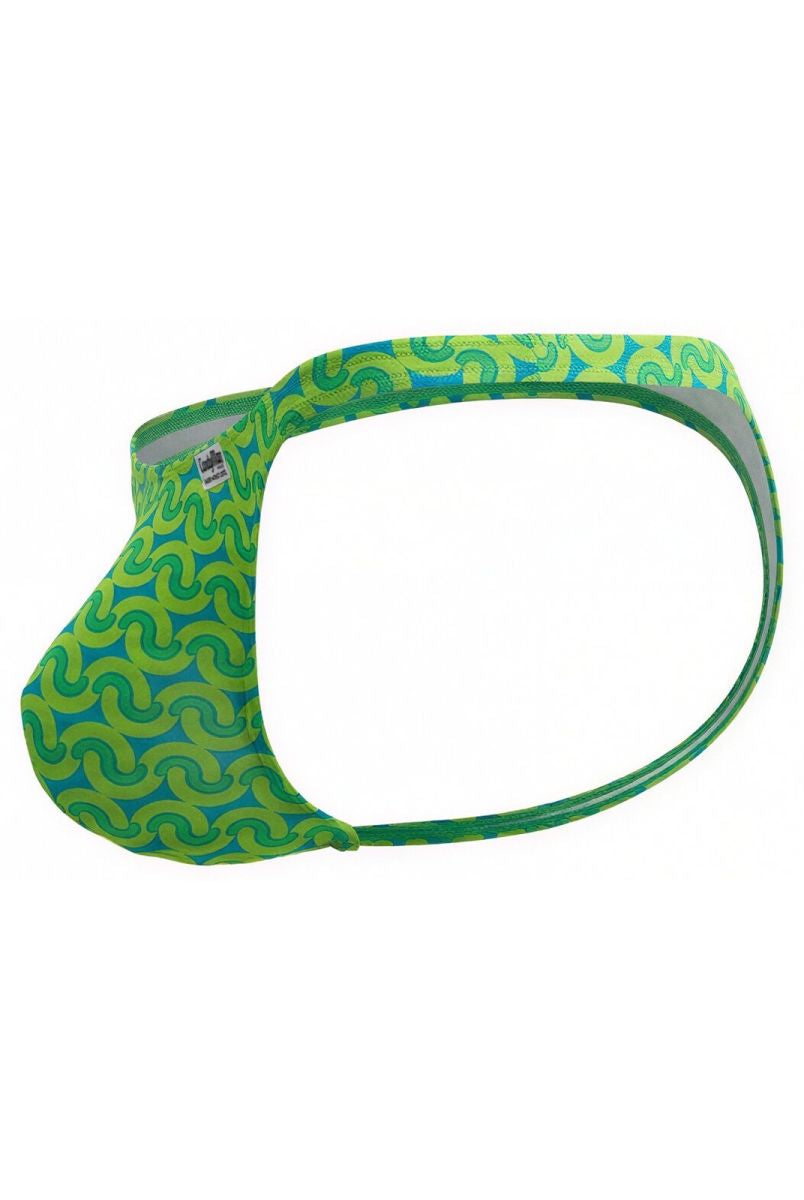 green printed low-rise men's thong - CandyMan 99924 - view 3