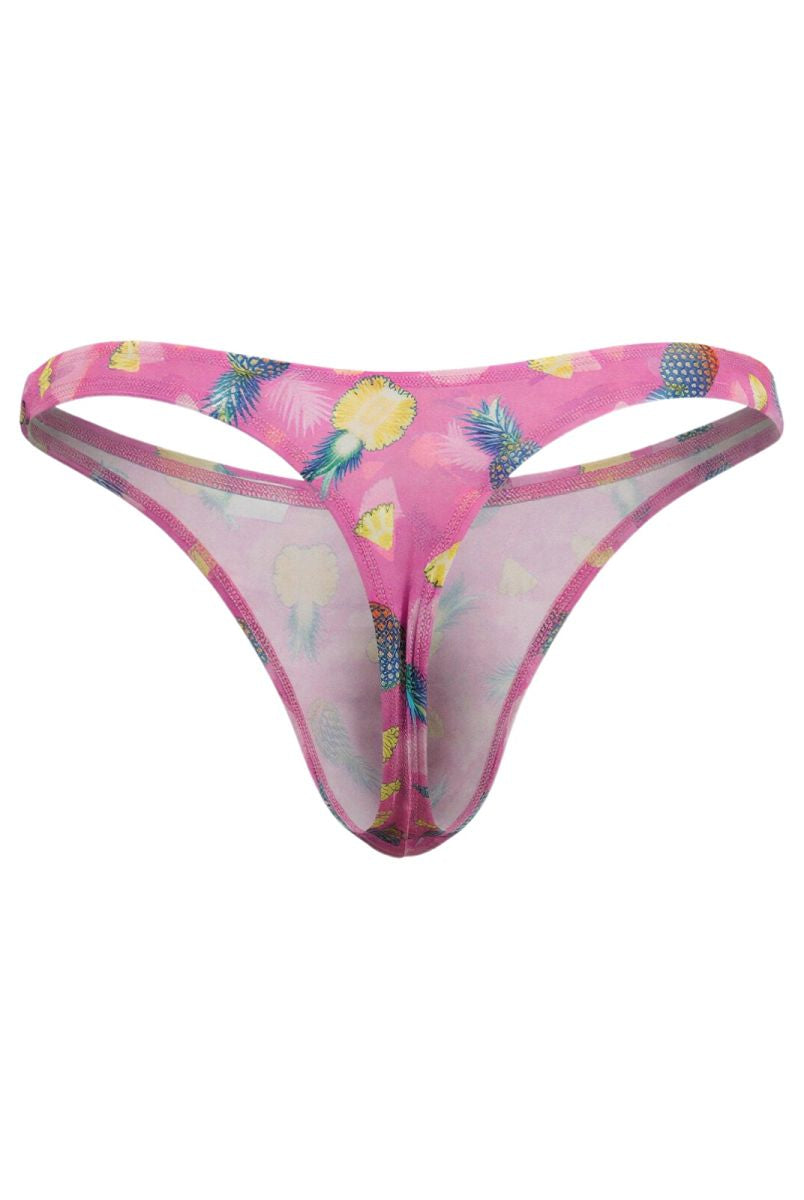 pink printed low-rise men's thong - CandyMan 99924 - view 2