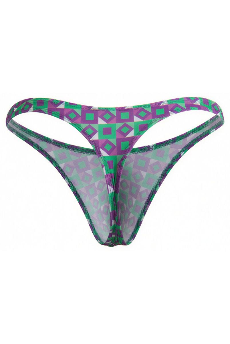 purple printed low-rise men's thong - CandyMan 99924 - view 2