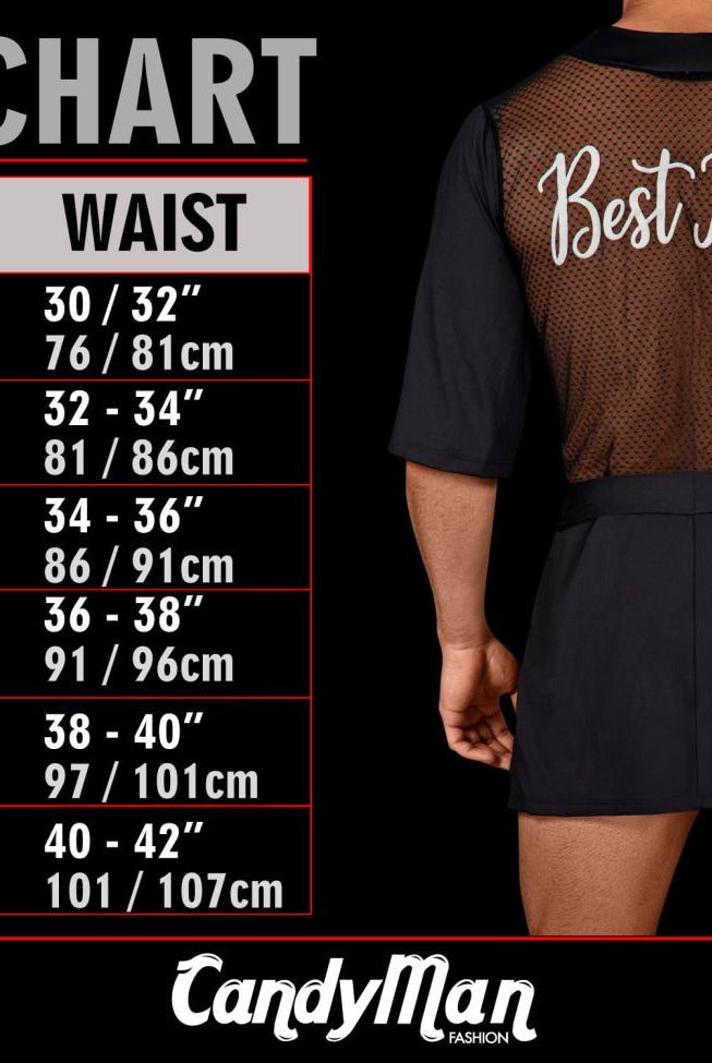 CandyMan men's underwear size chart