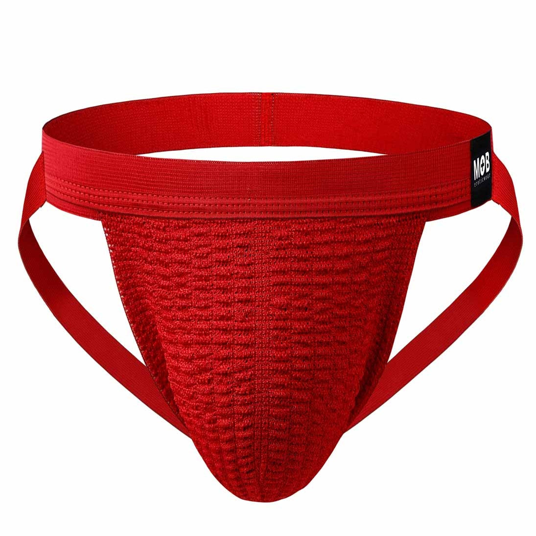 MOB Fetish Swim Jockstrap Red 3D View