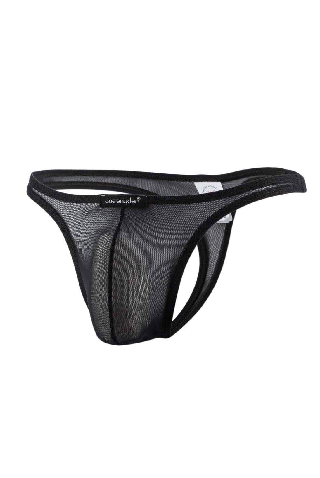 Joe Snyder Thong Black Mesh