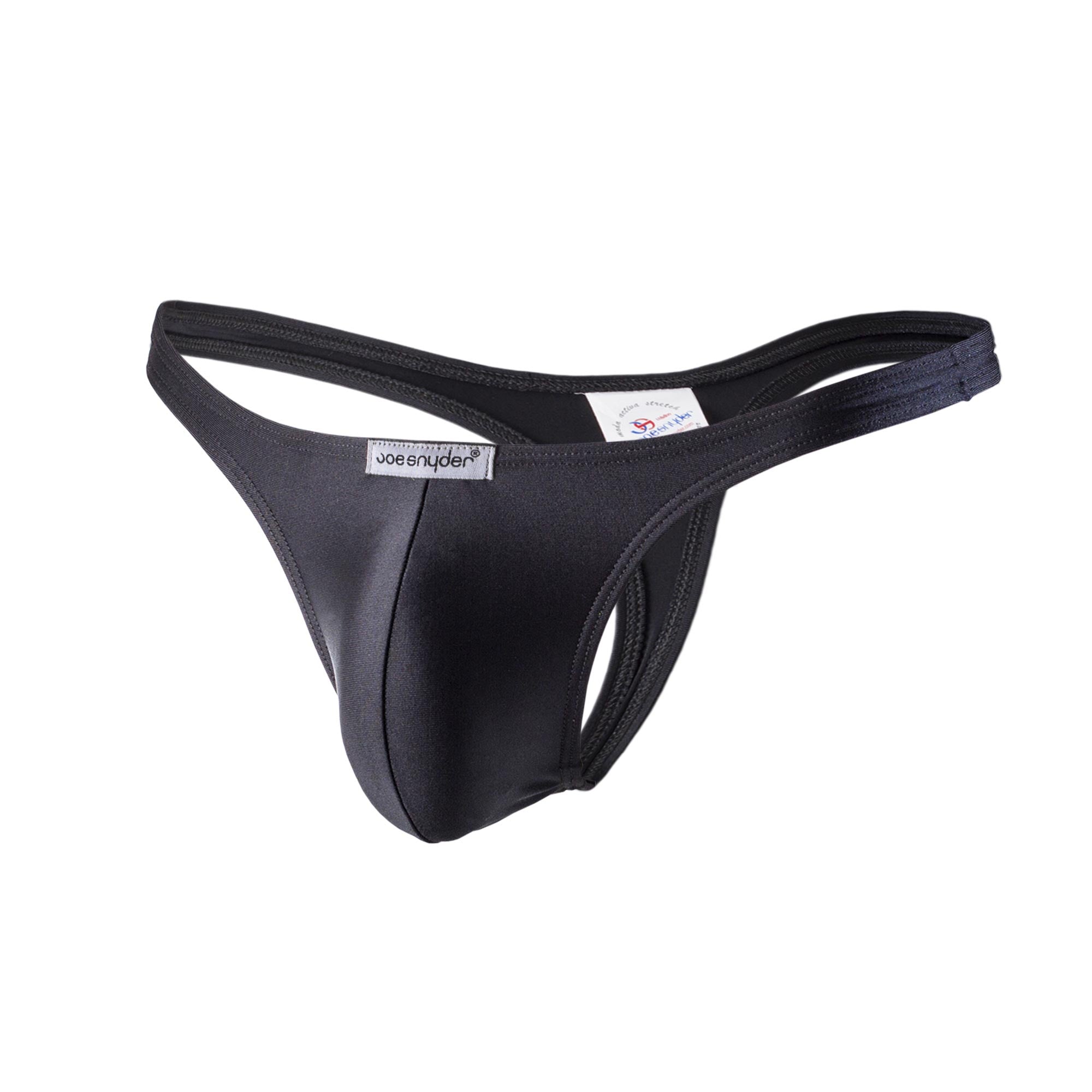 Joe Snyder Polyester Thong Black