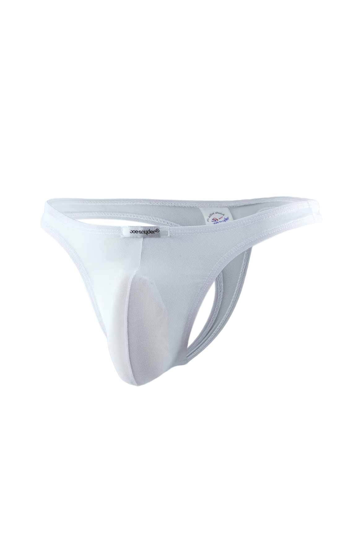 Joe Snyder Thong White Mesh