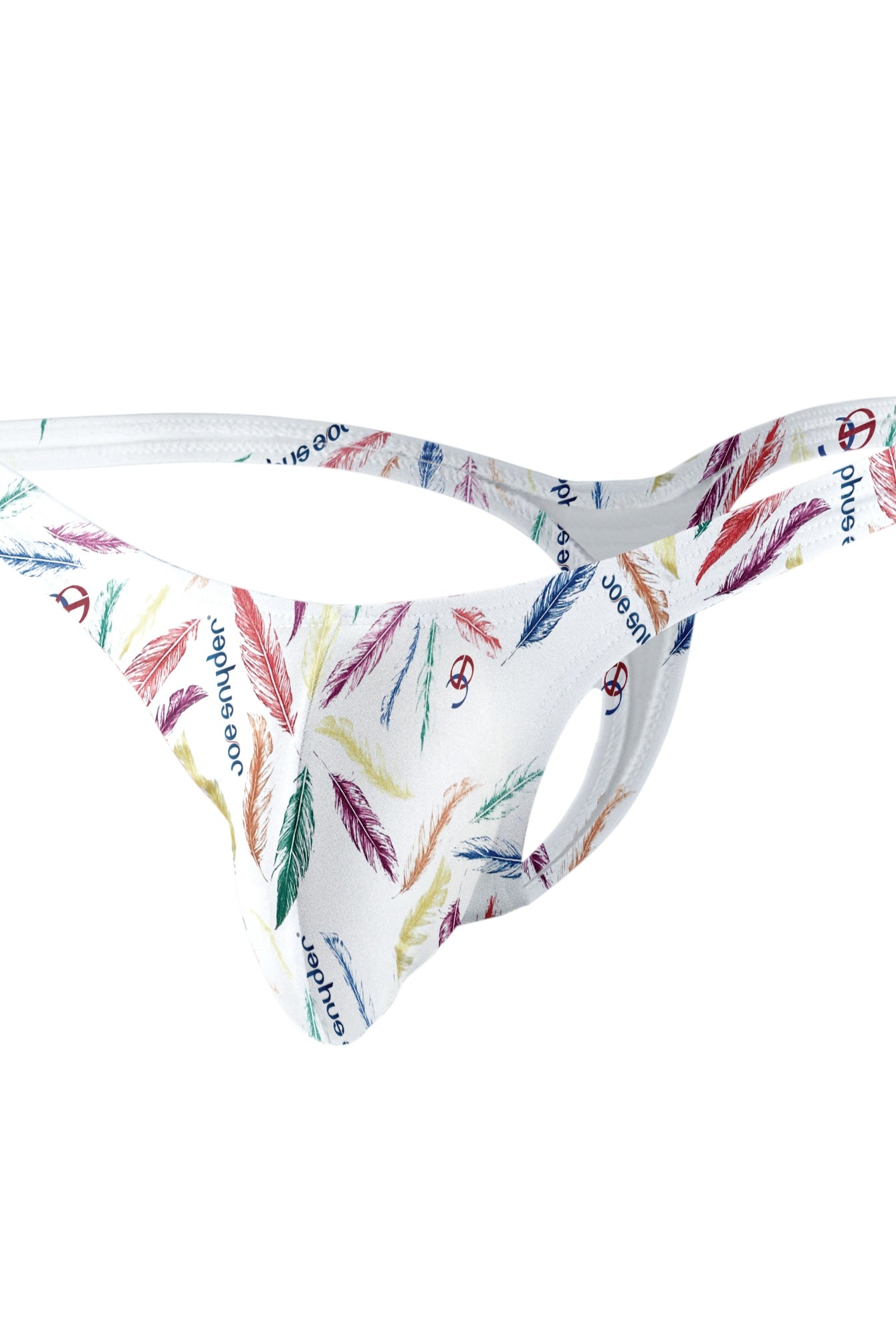 Joe Snyder Polyester Bulge Tanga Feathers