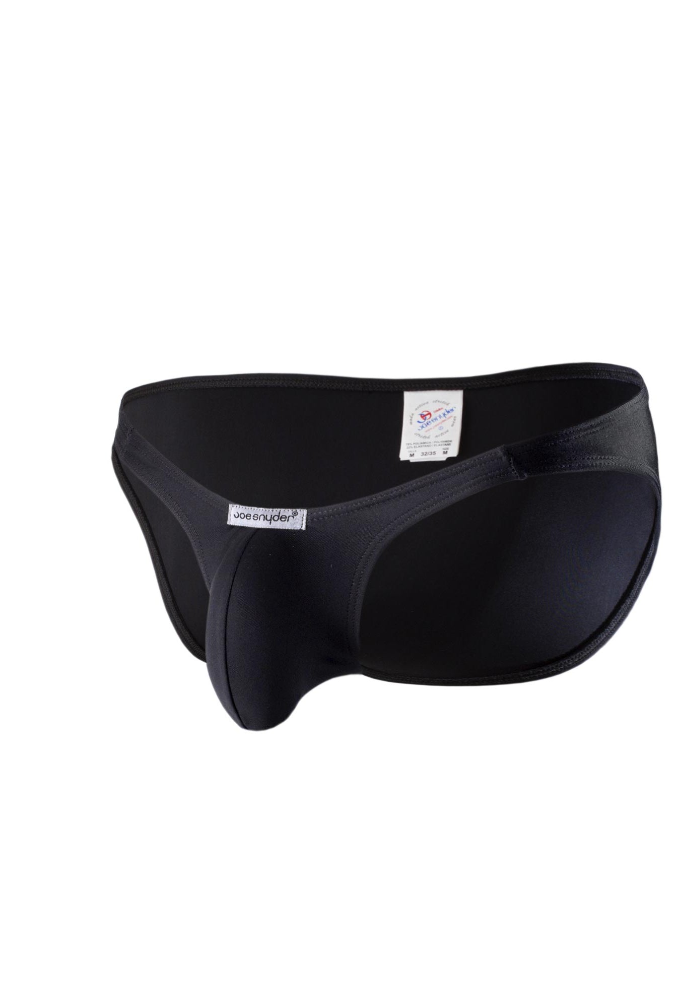 Joe Snyder Polyester Bulge Full Bikini Black