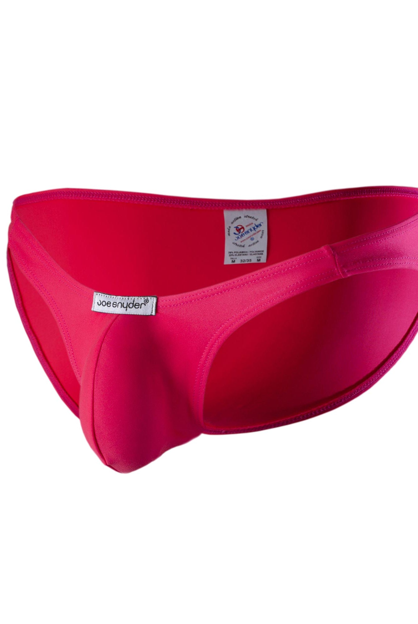 Joe Snyder Polyester Bulge Full Bikini Neon Pink