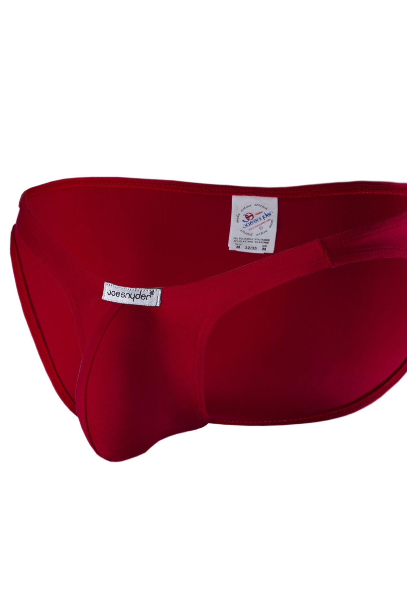 Joe Snyder Polyester Bulge Full Bikini Red