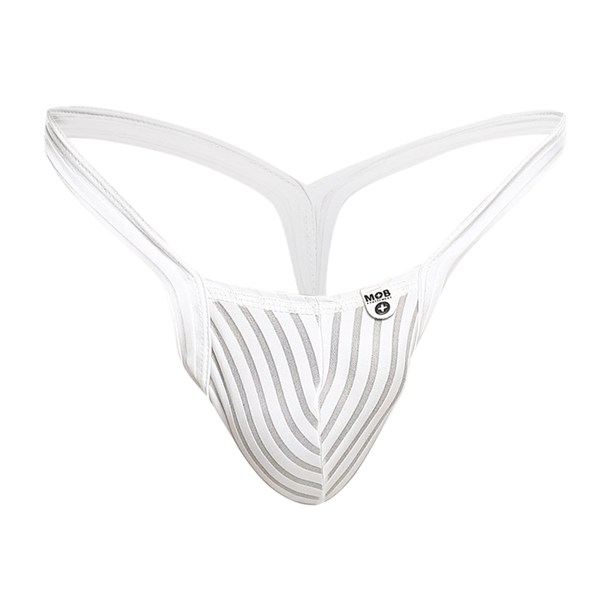 MOB Y Buns Thong -WhiteSheer-Small