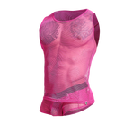 MOB Fishnet Tanktop -Hot Pink-X-Large