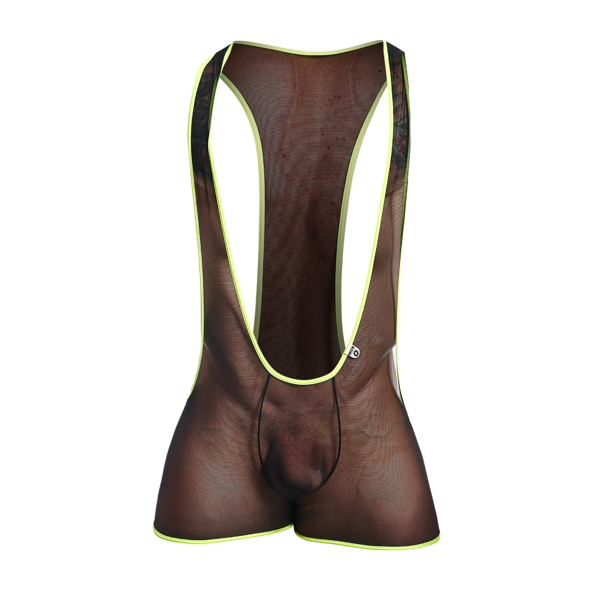 MOB Singlet-BlackLime-Small