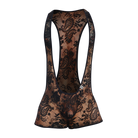 MOB Singlet-BlackLaceBlack-Large