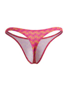 fuchsia printed low-rise men's thong - CandyMan 99924 - view 2