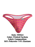 fuchsia printed low-rise men's thong - CandyMan 99924 - view 4