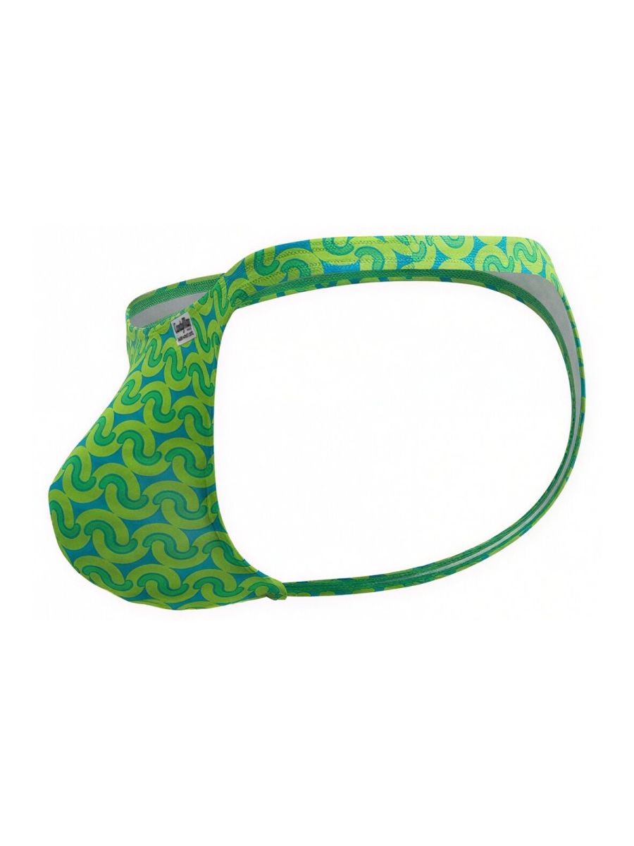 green printed low-rise men's thong - CandyMan 99924 - view 3