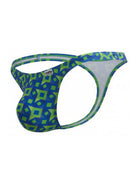 navy printed low-rise men's thong - CandyMan 99924 - view 3