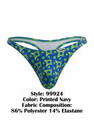 navy printed low-rise men's thong - CandyMan 99924 - view 4
