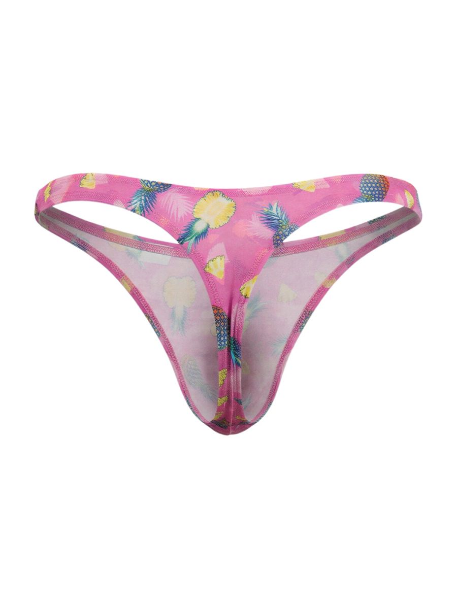 pink printed low-rise men's thong - CandyMan 99924 - view 2