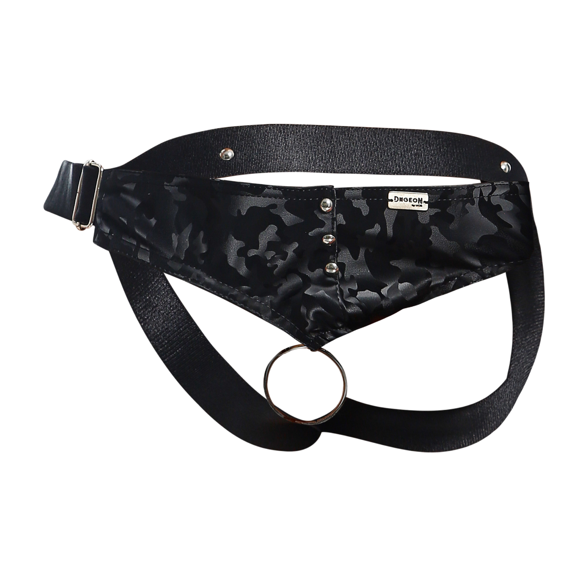 C-Ring Jockstrap Camo Faux Leather by DNGEON