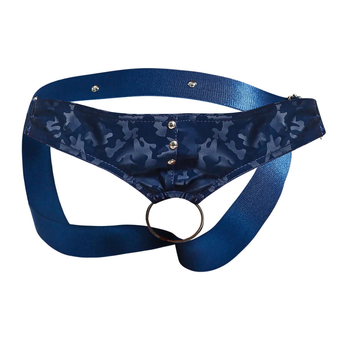 C-Ring Jockstrap Camo Faux Leather by DNGEON