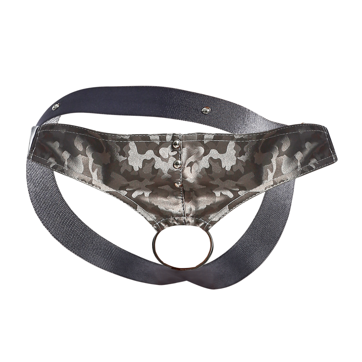 C-Ring Jockstrap Camo Faux Leather by DNGEON