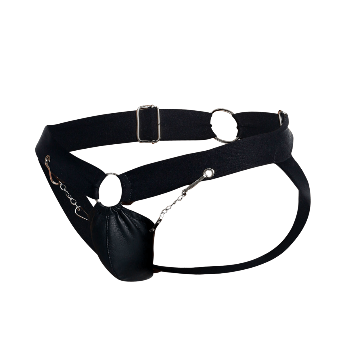 Chain Jockstrap Faux Leather by DNGEON