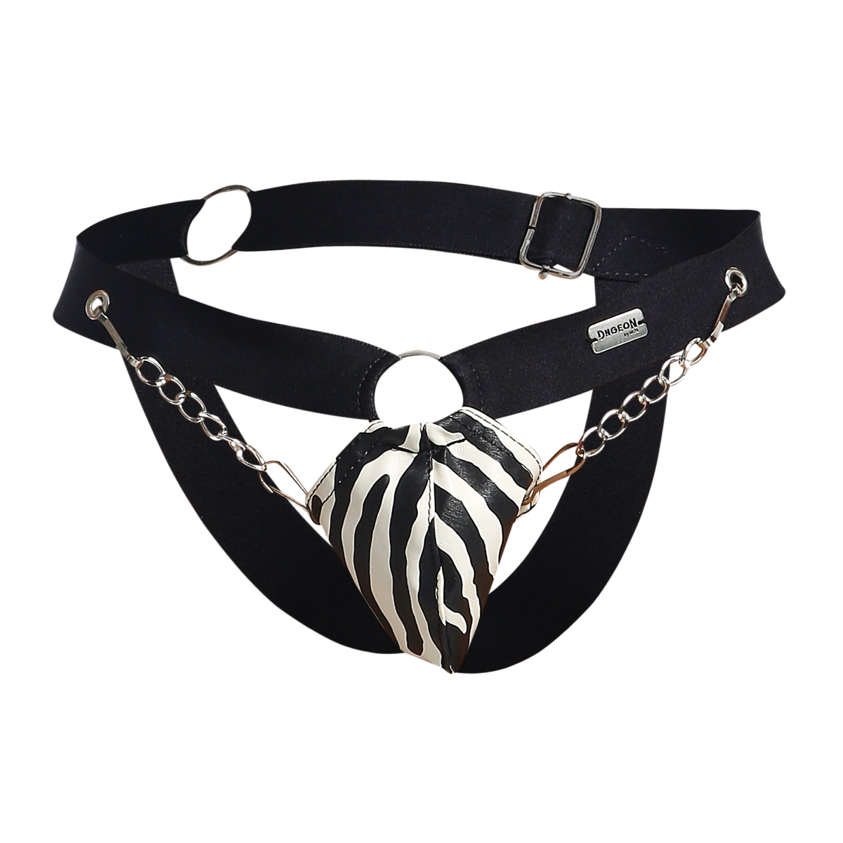 Chain Jockstrap Animal Faux Leather by DNGEON