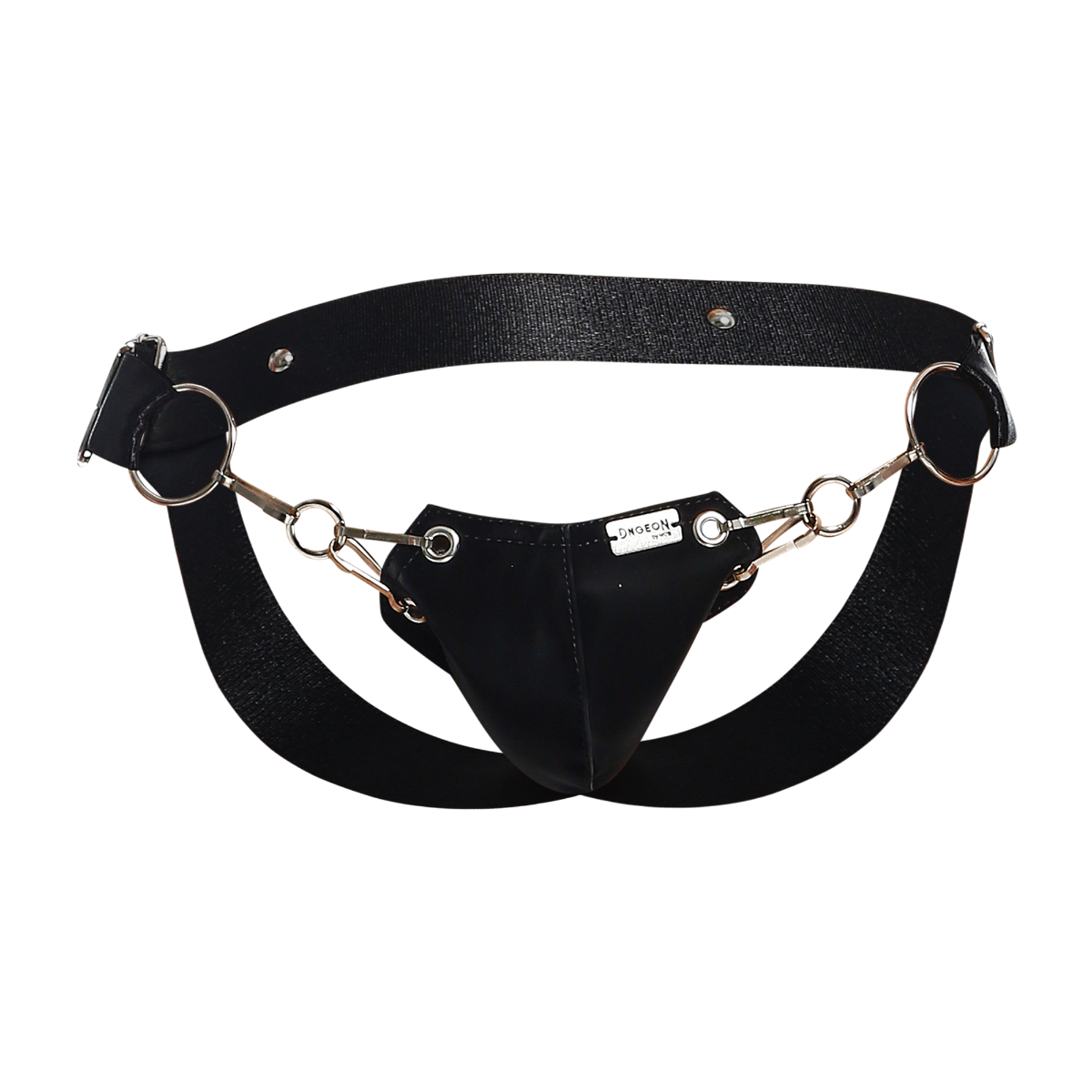 Snap Jockstrap Animal Faux Leather by DNGEON