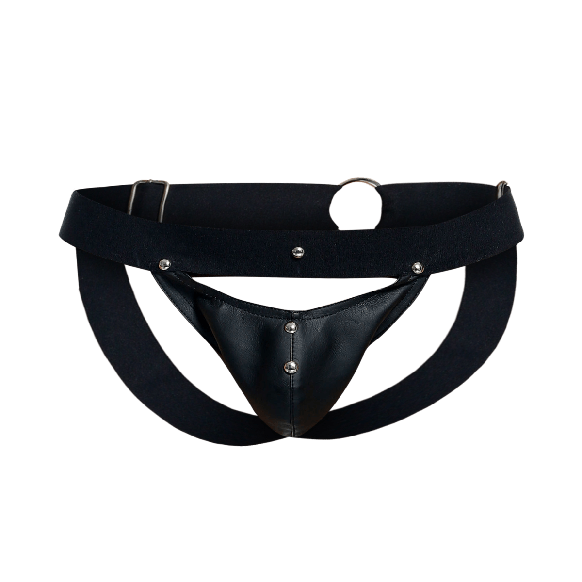 Peekaboo Jockstrap Faux Leather by DNGEON