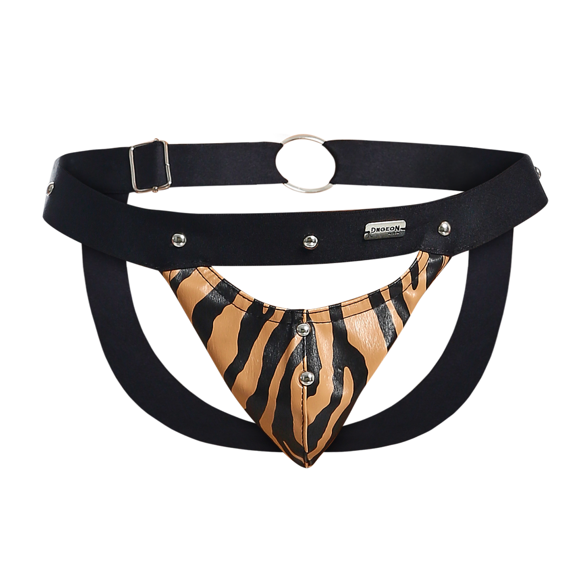 Peekaboo Jockstrap Animal Faux Leather by DNGEON