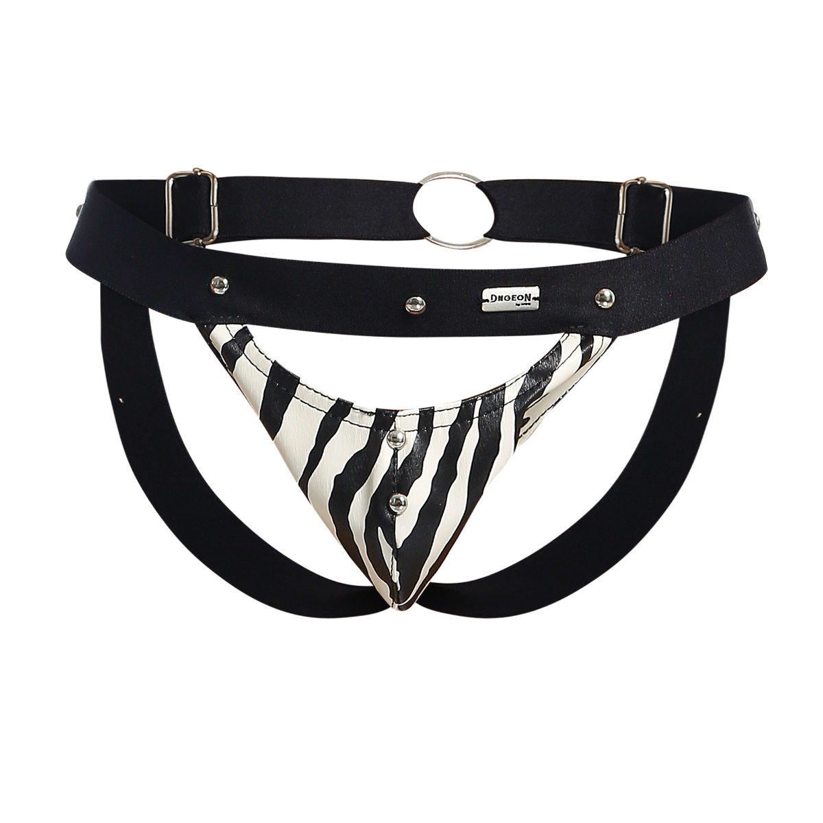 Peekaboo Jockstrap Animal Faux Leather by DNGEON