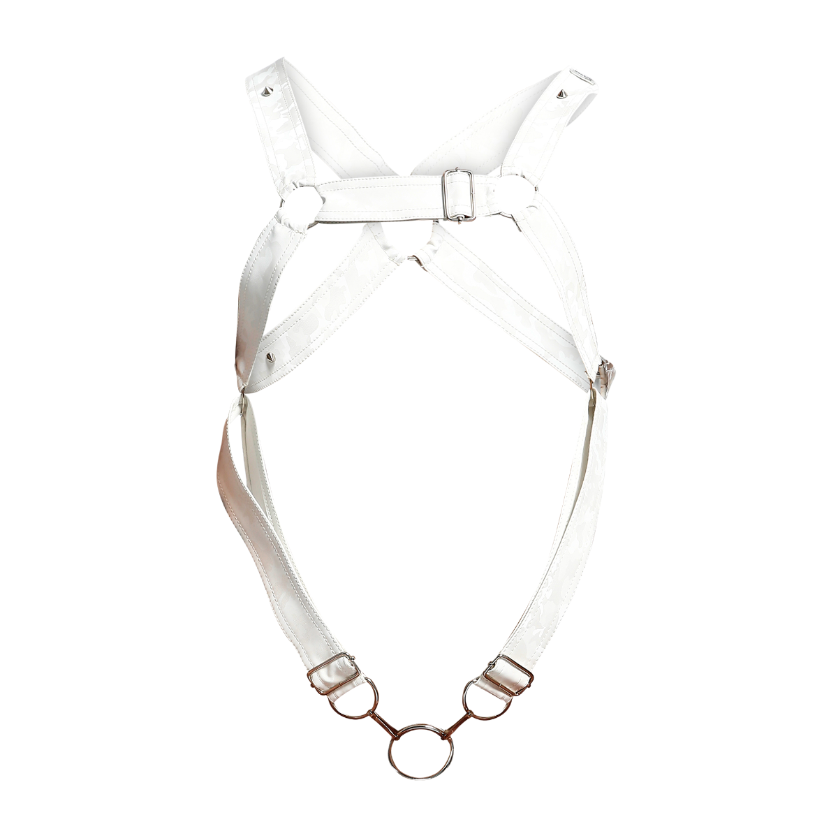 Cross Ring Harness Camo Faux Leather by DNGEON