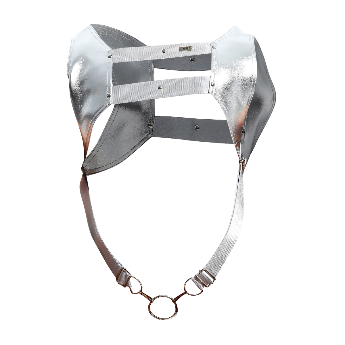 Croptop Harness Mirror Faux Leather by DNGEON