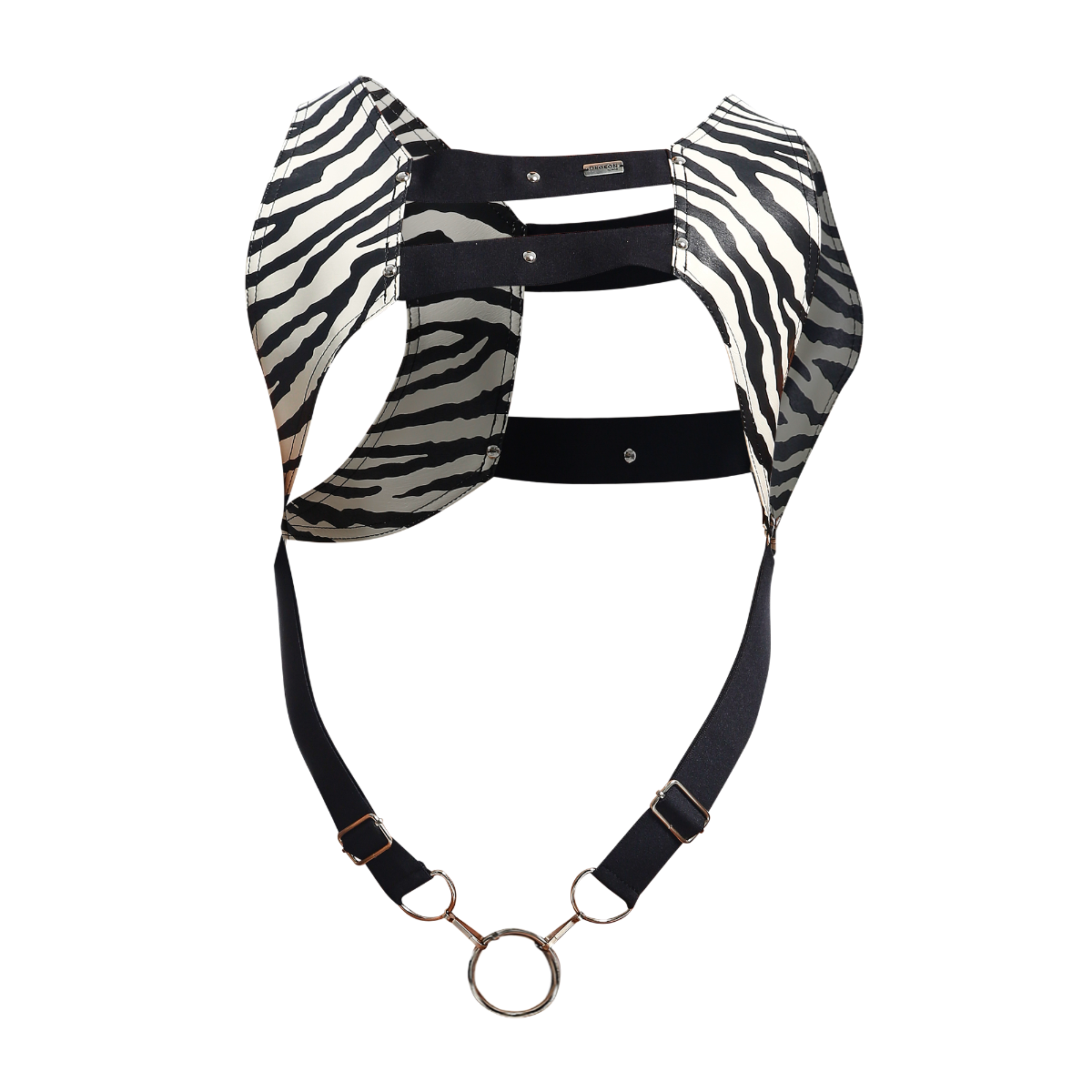 Croptop Harness Animal Faux Leather by DNGEON