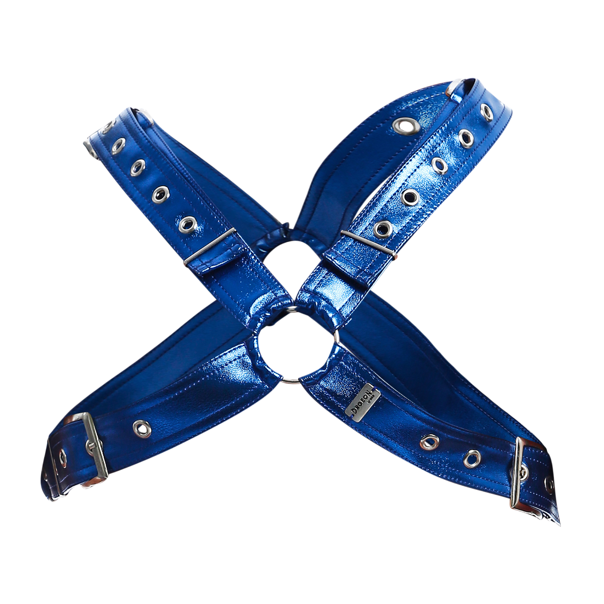 CLASSIC CROSS HARNESS Mirror Faux Leather by DNGEON
