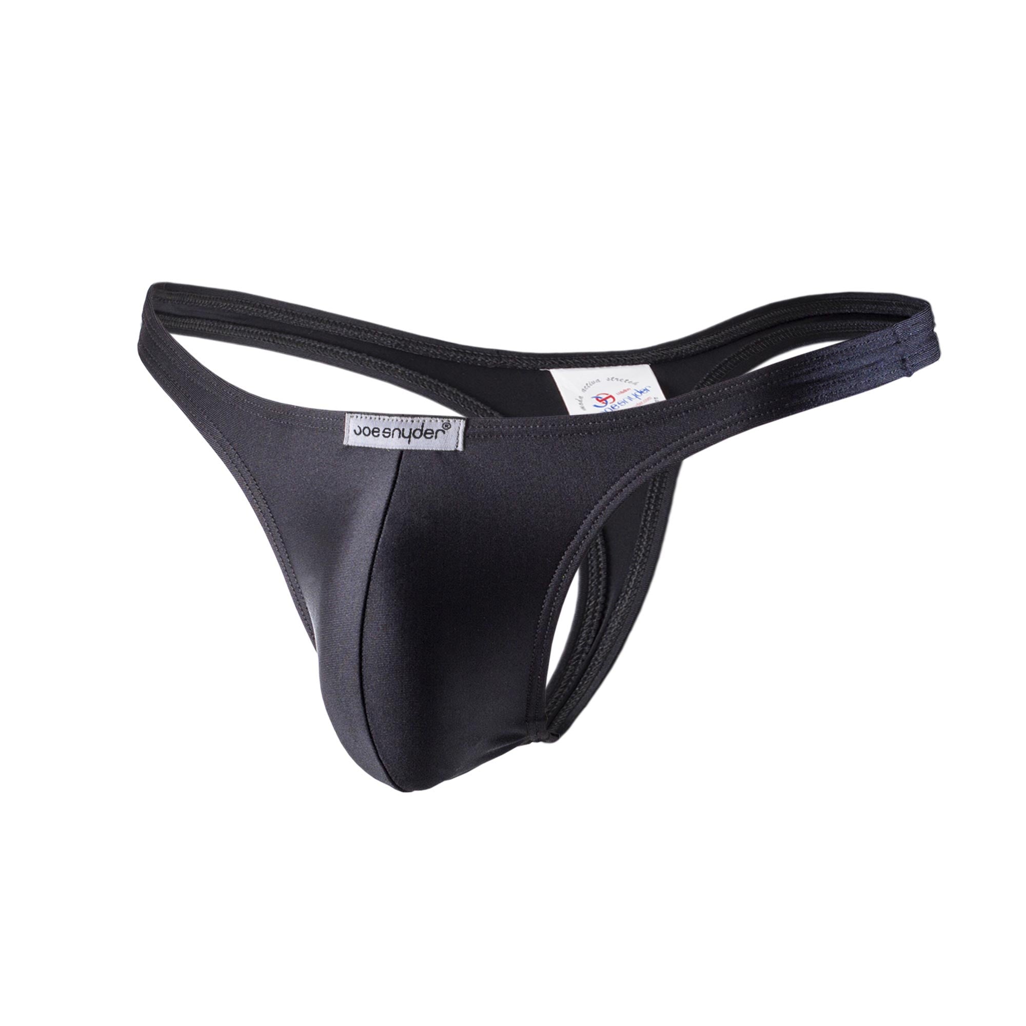 Joe Snyder Polyester Thong Black 