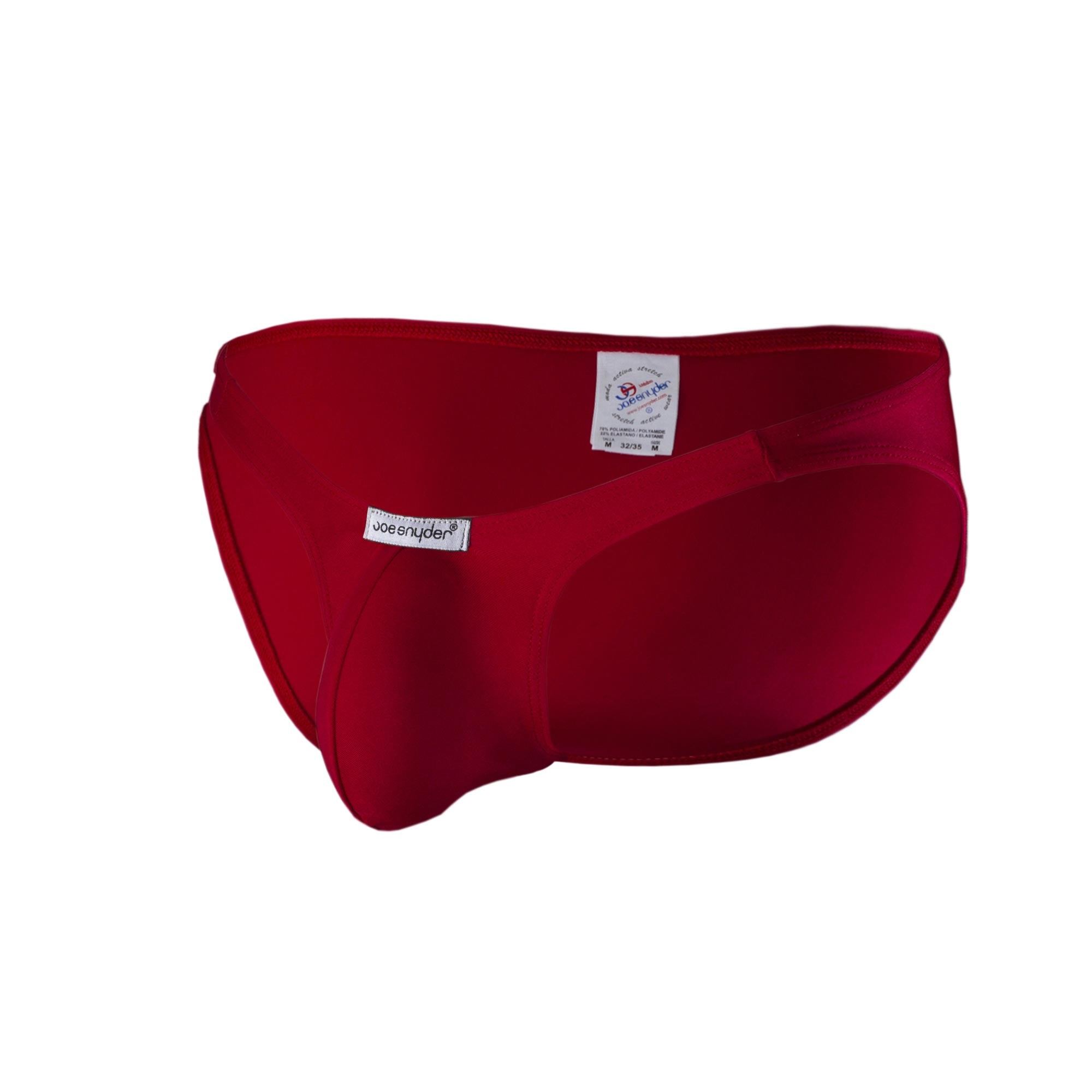 Joe Snyder Polyester Bulge Full Bikini Red