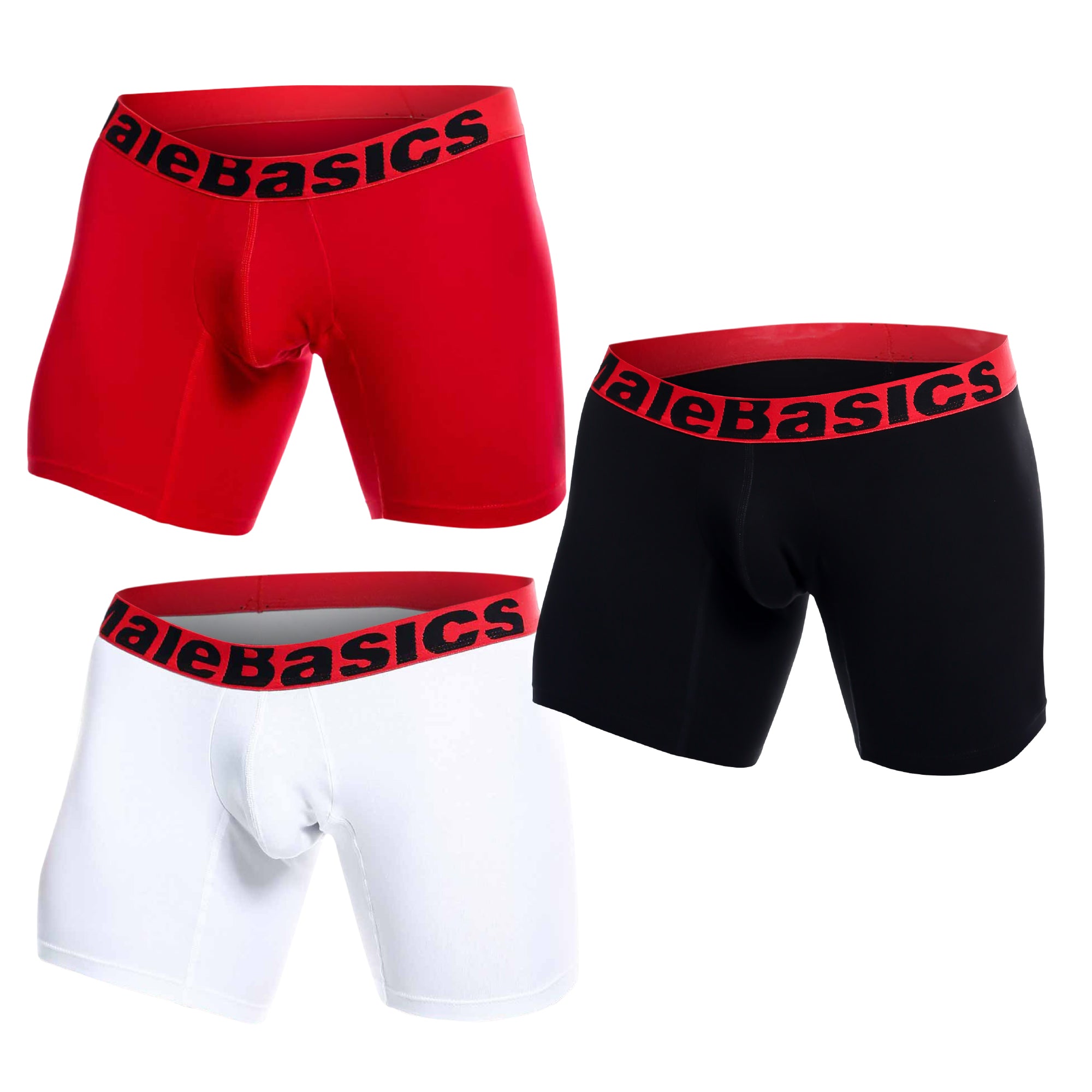 MaleBasics 3-Pack Boxer Brief Multi