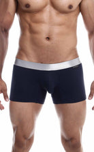 Trunks pima front view navy color cotton