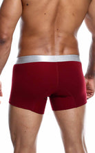 Trunks pima back view wine color cotton