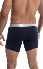 Boxer Brief Pima back view navy color nylon