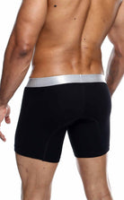 Boxer Brief Pima back view black color nylon