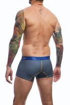 Trunk hipster back view print color blue