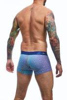 Trunk hipster back view print color blue 