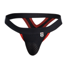 MOB Mesh Y Thong-BlackRed-Large/X-Large