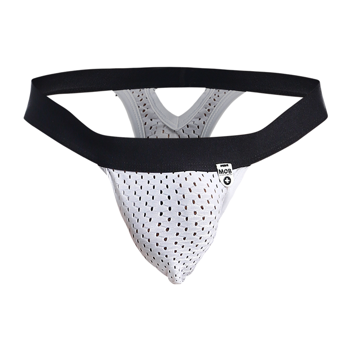 MOB Mesh Y Thong-White-Large/X-Large