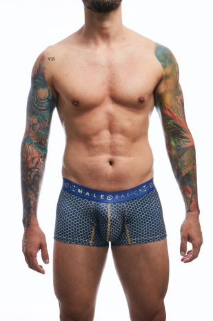 Underwear with a unique print, offering comfort, wrinkle-free fabric, and a snug fit, perfect for expressing individuality beneath formal attire.