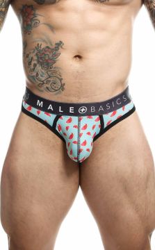 Malebasics Sexy Pouch Thong made of 78% Polyester and 22% Spandex, ensuring a perfect fit and comfort, ideal for prolonged work hours.